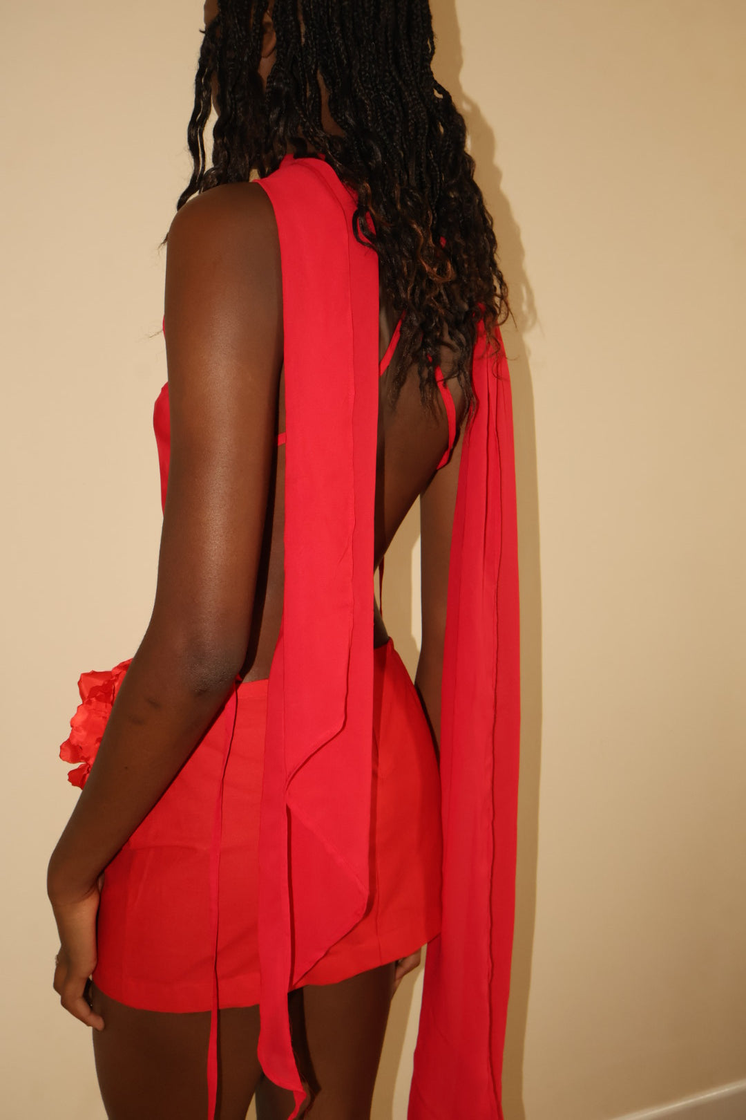 Scarf Top Red