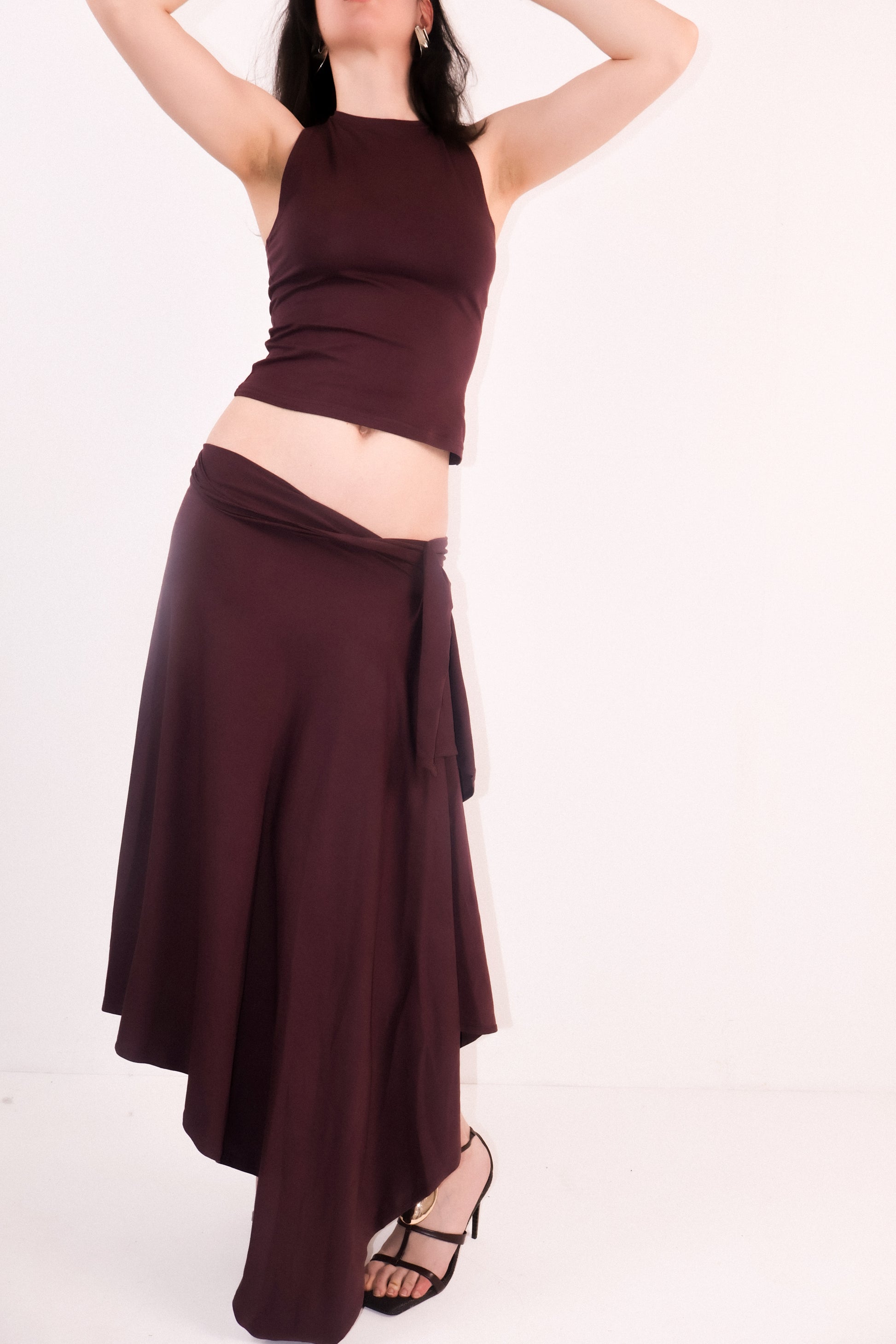 Yana draped skirt