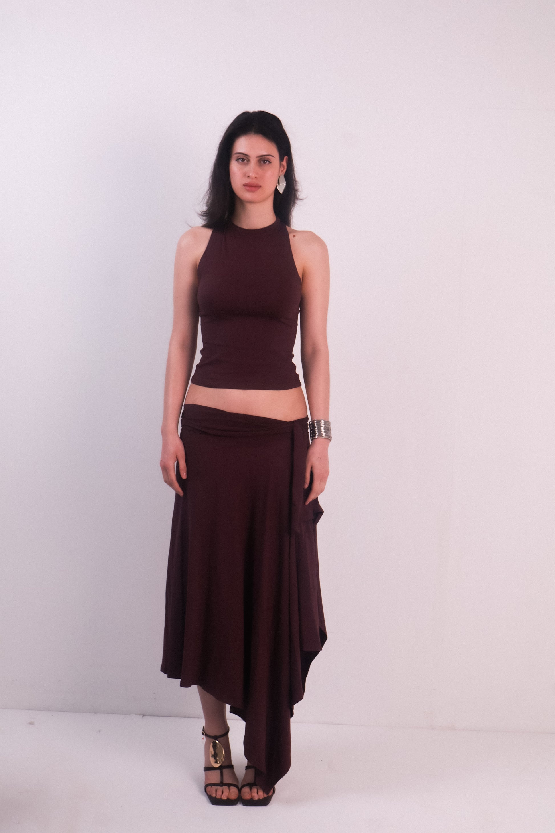 Yana draped skirt