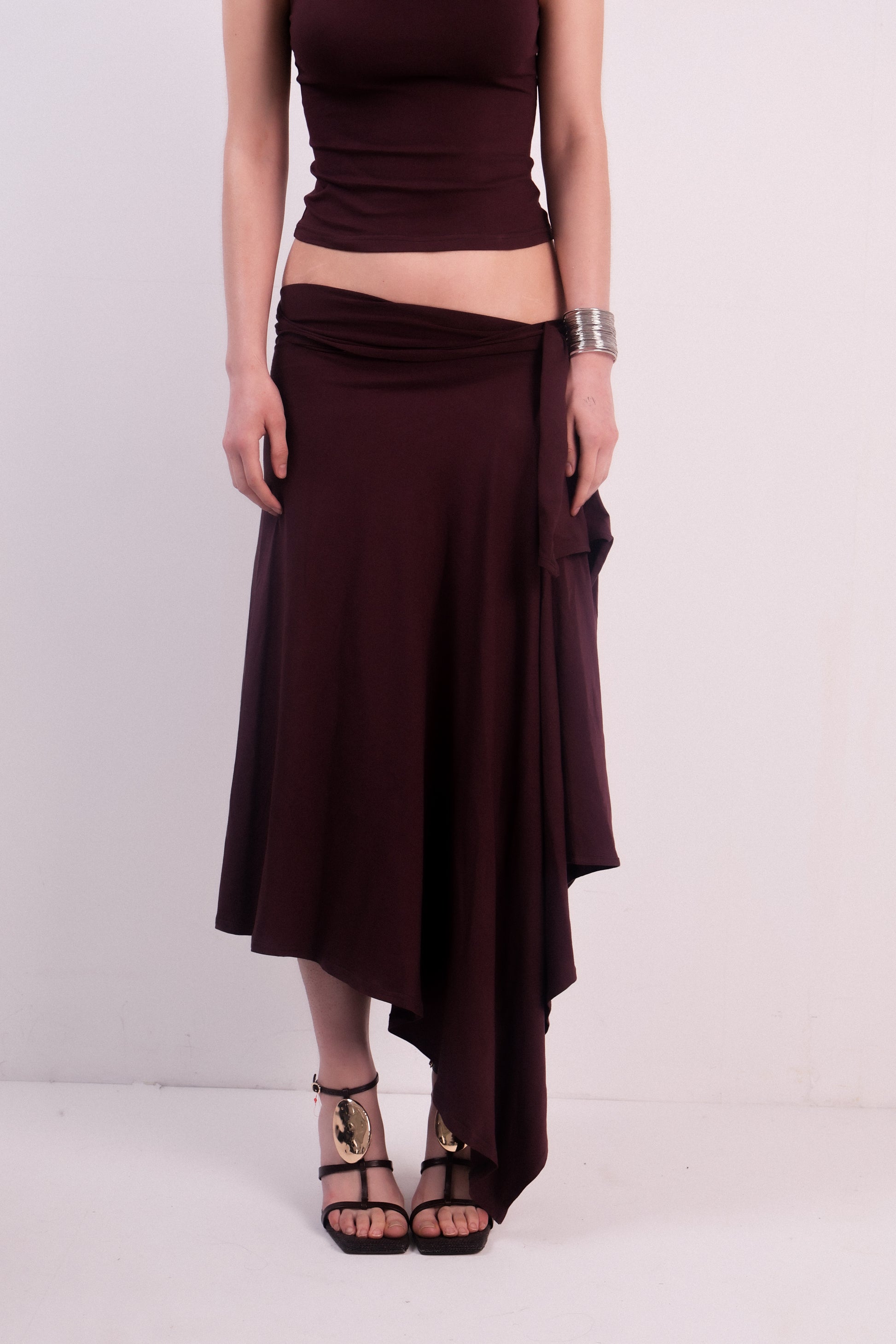 Yana draped skirt