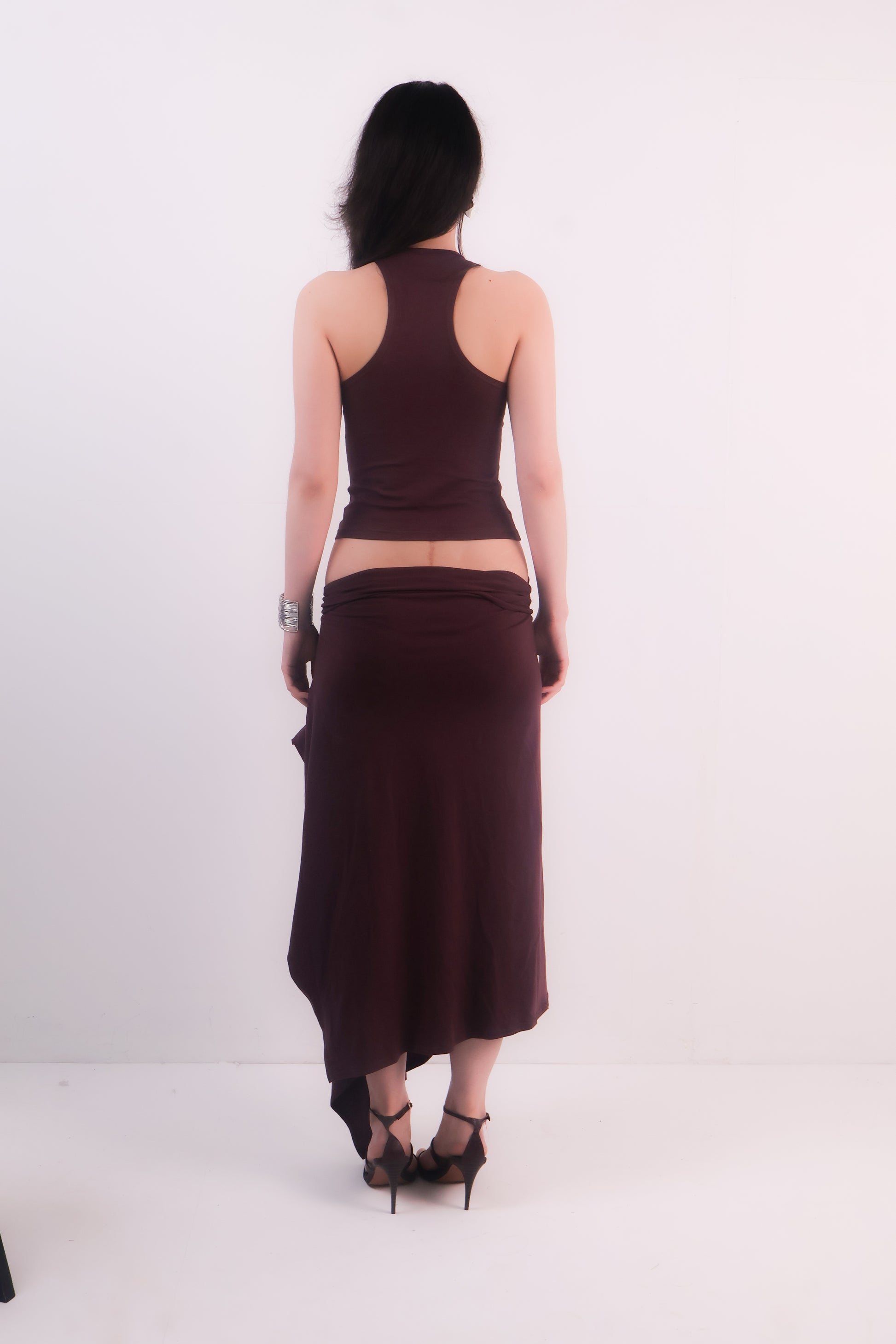 Yana draped skirt