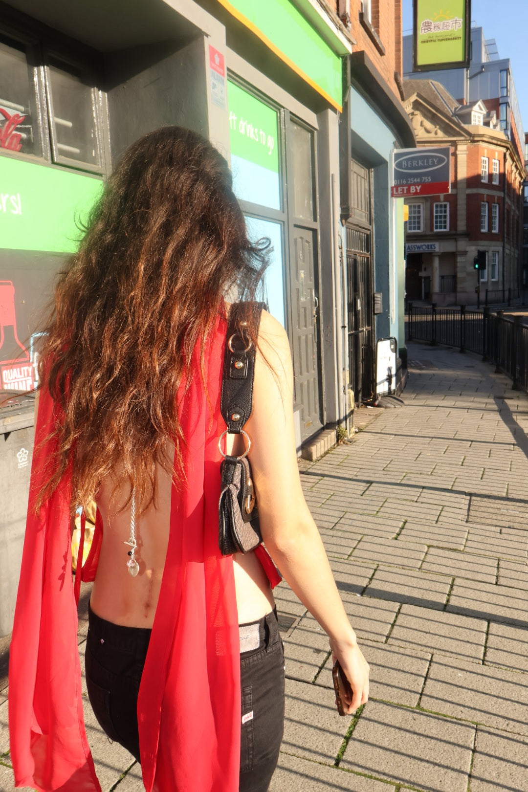 Scarf Top Red